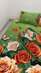SPREI MOTIF BUNGA SUNNY ROSE BERKWALITAS NYAMAN SET SARBAN SARGUL
