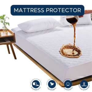 Quilt Mattress Pad Cover Fitted Sheet Style Bed Protector Soft Sheet Protector All Size Available Machine Washable