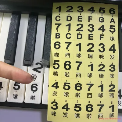Piano Key Sticker for Beginners
