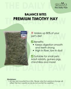 PREMIUM TIMOTHY HAY (1KG) USA Adult Rabbit Guinea Pig