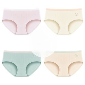 MiiOW | Quần lót tam giác cotton nguyên chất kháng khuẩn cho nữ mùa hè mỏng cotton nguyên chất cạp vừa không đường may thoải mái thoáng khí