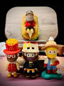 McDonalds Farmer Bob Collaborative Series Blind Box Toy French Fries Mr. Pizza Collectible PVC Home Office Decoration