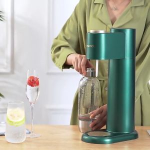 Sparkling Water Maker Soda Maker Machine for Home Carbonating with BPA free PET 1L Carbonating Bottle Compatible with Any Screw-in 60L CO2