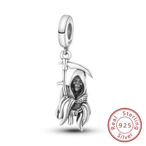 Mặt Dây Chuyền Charm Bạc 925 Sterling Hình Halloween - Bí Ngô Phù Thủy Búp Bê Bộ Xương Xác Ướp Kẹo - Phù Hợp Với Vòng Tay Nguyên Bản Làm Đồ Trang Sức Tự Làm