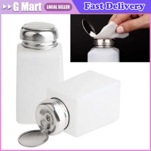 100/200ML Liquid Alcohol Press Antistatic Nail Polish Remove Dispenser Cleaner Pumping Refillable Bottle Holder Salon Makeup