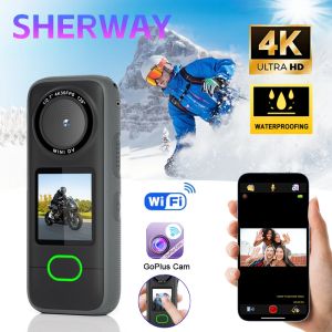 4K Wifi Action Camera Mini Sports Camera Waterproof Touch Screen HD Sport Cam for Travel Motorcycle Driving Recorder Bodycam