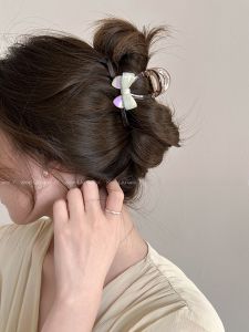 Elegant Acetate Butterfly Knot Hair Clip Shark Jaw Female Model Super Fairy New 2025 behind the Head Hair Clip Simple Hair Accessories