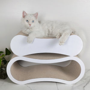Icle Simple Set Integrated Corrugated Cat Scratching Board Multi Cat Durable Detachable 8 Shape Corrugated Paper