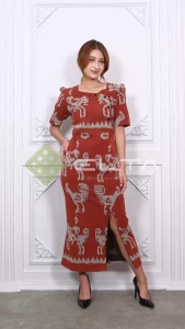 ELTA TENUN Dress motif sumba couple keluarga