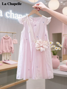 La Chapelle | Đầm Mùa Hè Phong Cách Công Chúa cho Trẻ Em Tay Voan Nhỏ