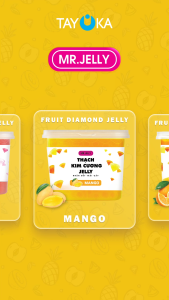 Thạch trà sữa Mr. Jelly 15 vị nhân sốt thơm ngon thạch trái cây tự nhiên nguyên liệu pha chế 2.13kg topping trà sữa