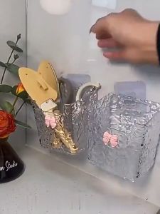 MI-C1262 Kotak Penyimpanan Serbaguna Tanpa Bor / Rak Dinding Tempat Penyimpanan Cabai Bawang Bumbu