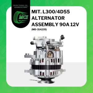 ALTERNATOR ASSEMBLY ASSY Mitsubushi L300 L-300 / 4D55 90A Amp 12V Volts Single Pulley w/ with Vacuum