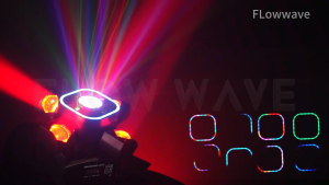 Flowwave Disco Light Laser 4-In-1 - Rgbw/Laser/Strobe + Dmx512 & Sound Control For Parties/Events Christmas Party Gift