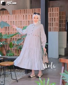 POPPY MIDI DRESS ORY BY VIOLA HIJAB/MIDI POPPY KATUN ZARA/MIDI DRESS OUTFIT