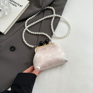 New Chinese Style Embroidered Handbag Small Crossbody Phone Bag Women Summer 2025 Soft Shell Shoulder Bag Pure Color Silk