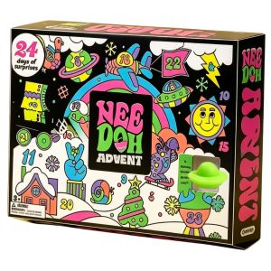 Schylling | Christmas Advent Calendar Gift Box 24-Day Surprise Mini Squishy Fidget Toys Sensory Stress Relief Toy Set Holiday Gift