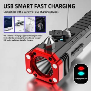 Lampu Senter LED 8 in 1 Multifungsi Power Bank Recharger