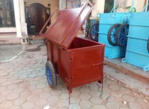 Gerobak besi costum buka tutup untuk keperluan usaha