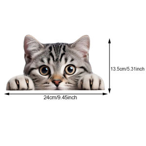 TM35# Peeking Cat Pet Sticker Car Bumper Window Stickers Waterproof Decoration For Car Fashion Decals Vinyl Material Creative