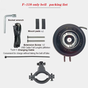 FEDOG Electric Scooter Horn Super Loud Type-C Charging Waterproof for Bicycle Mountain Bike Road Bike