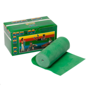 CanDo® Exercise Band 6-Yard (Green – Medium) – Low Powder Latex Band for Rehab & Strength Training