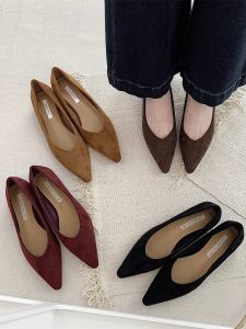 Elegant Brown Pointed Toe Pumps