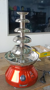 HAPPYPOPPER Commercial 5 Tier Chocolate Fountain Machine 5 Layer Chocolate Waterfall Machine Maker 5Layer 5层 商用 巧克力喷泉机