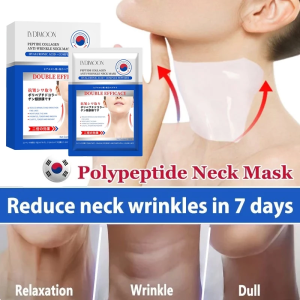 Japan Polypeptide Collagen Neck Mask 10pcs Neck Mask Moisturizing Anti-Wrinkle Whitening Lift Firming Anti-Aging Fade Neck Wrinkle Patch Facial Mask