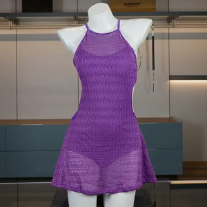 ชุดคลุมบิกินี่ บิกินี่โครเชต์ เดรสคลุมบิกินี่ มีไซต์ M-XL นน 40-65 KG เดรสทะเลถ่ายรูปปัง