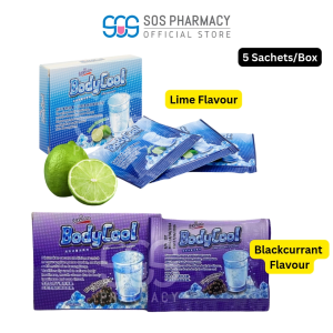 IceZon BodyCool Effervescent 5Sachet/Box (Lime/Blackcurrant Flavour)- Relieve Body Heatiness