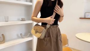 BJ32312 - KHAKI TAS SLEMPANG HANDBAG TAS WANITA FASHION IMPORT MODIS ELEGAN TERMURAH TERLARIS TERBARU BAGSTORE JAKARTA TAS BATAM LT2312