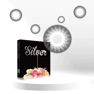 SOFTLENS X2 ICE SILVER NORMAL & MINUS (-0.50 SD -6.00) MADE IN KOREA BY EXOTICON DIA 15MM FREE LENSCASE