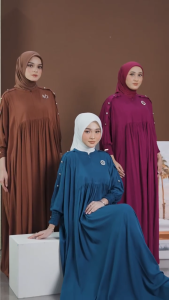 NADHEERA LUXURY ALLONA KAFTAN DEWASA BAHAN RAYON PREMIUM