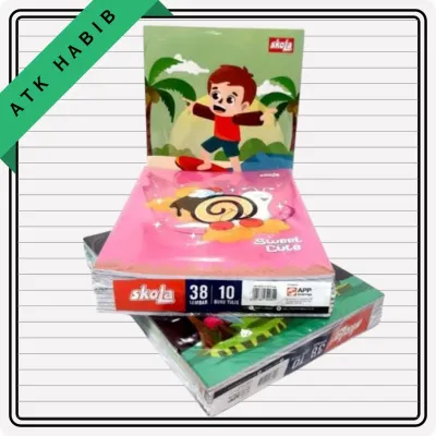 Buku Tulis Sekolah SIDU Sinar Dunia 38 Lembar SKOLA [Pak isi 10 Buku]
