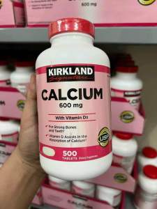 Viên Uống Bổ Sung Canxi Kirkland Calcium 600mg + D3 500 Viên Của Mỹ - Date 09/2027