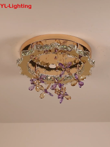 Luxury Living Room Lamp Nordic Simple Crystal Ceiling Light LED New Modern Bedroom Dining Room Lamp