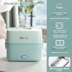 Bear | Electric Heating Insulated Double-Layer Steaming Lunch Box