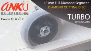 Anku Turbo Diamond Cutting Blade: Mata Potong Keramik Granite Tile 4 Inch