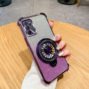 Oppoa16 Phone Case New Arrival Glitter Fashion Soft Shell for A53s Magnetic Suction Rotate Gyro Bracket Decompression Classy All Wrapped Creative Ultra-Thin Luxury A54s Business Airbag Drop-Resistant Protective Cover