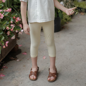 Ultra-Lightweight Skin-Friendly Long-Pile Cotton Base Layer Pants Five-Seven Full-Length Summer Style Childrens Clothing