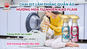 CHAI XỊT LÀM PHẲNG QUẦN ÁO HƯƠNG HOA TỰ NHIÊN KAO FLAIR NHẬT BẢN (270ML)