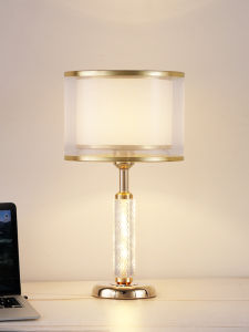 Modern Simple Bedroom Warm Light Night Feeding Study Counter Table Lamp Luxury Home Decorative Iron Body LED Light Desk Lamp