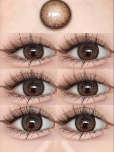 Semi Annual Disposable Large Diameter Brown Color Contact Lenses