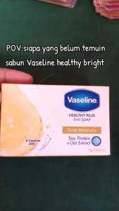 [PAKET 6PCS] VASELINE Moisturizing Healthy Bright / Total Moisture Bar Soap 75g - Sabun Batang