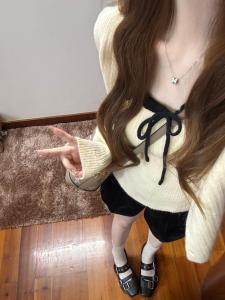 Áo Len Cardigan Dệt Kim Phong Cách Hàn Quốc Cho Nữ Áo Khoác Ngoài Thời Trang Đầu Thu Áo Khoác Ngoài Dài Tay Cổ Tròn Màu Trơn