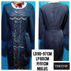 DRESS LENGAN 3/4 NAVY(TNGTW) 242