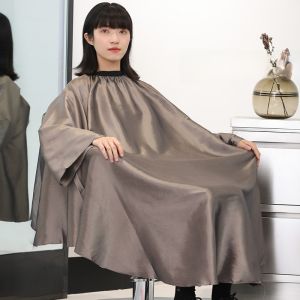 Premium Hairdressing Apron with Sleeve Non-stick Hairband for Salon Professional Hair Cutting Smock Child Grooming Tool