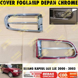 Cover Ring Fog Lamp Depan Kijang Kapsul LGS LSX 2000 2001 2002 2023 Foglamp Chrome