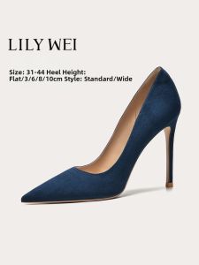 LILY WEI | Giày Gót Nhọn Thanh Lịch Dành Cho Chuyên Gia Size 41-43
